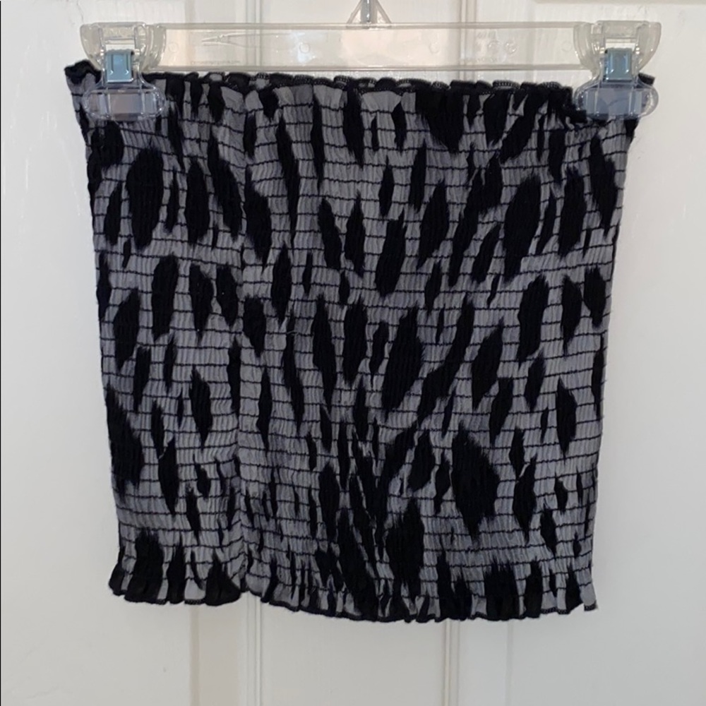 Black and Grey Tube Top